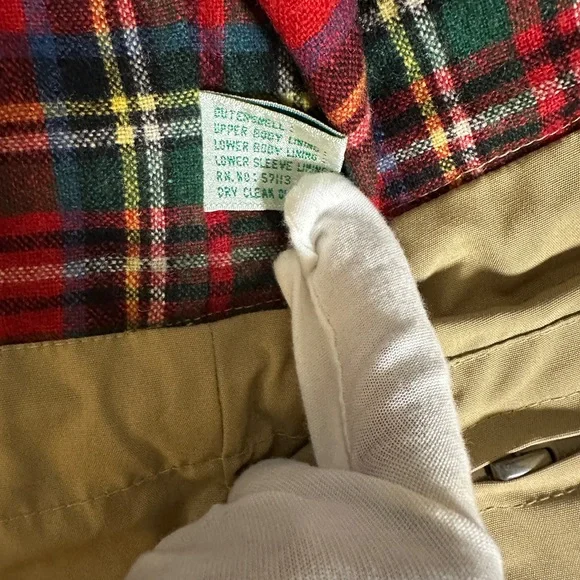 EMS Eastern Mountain Sport Wool Lined Hooded Parka Tan Men’s L Vintage - Picture 8 of 10